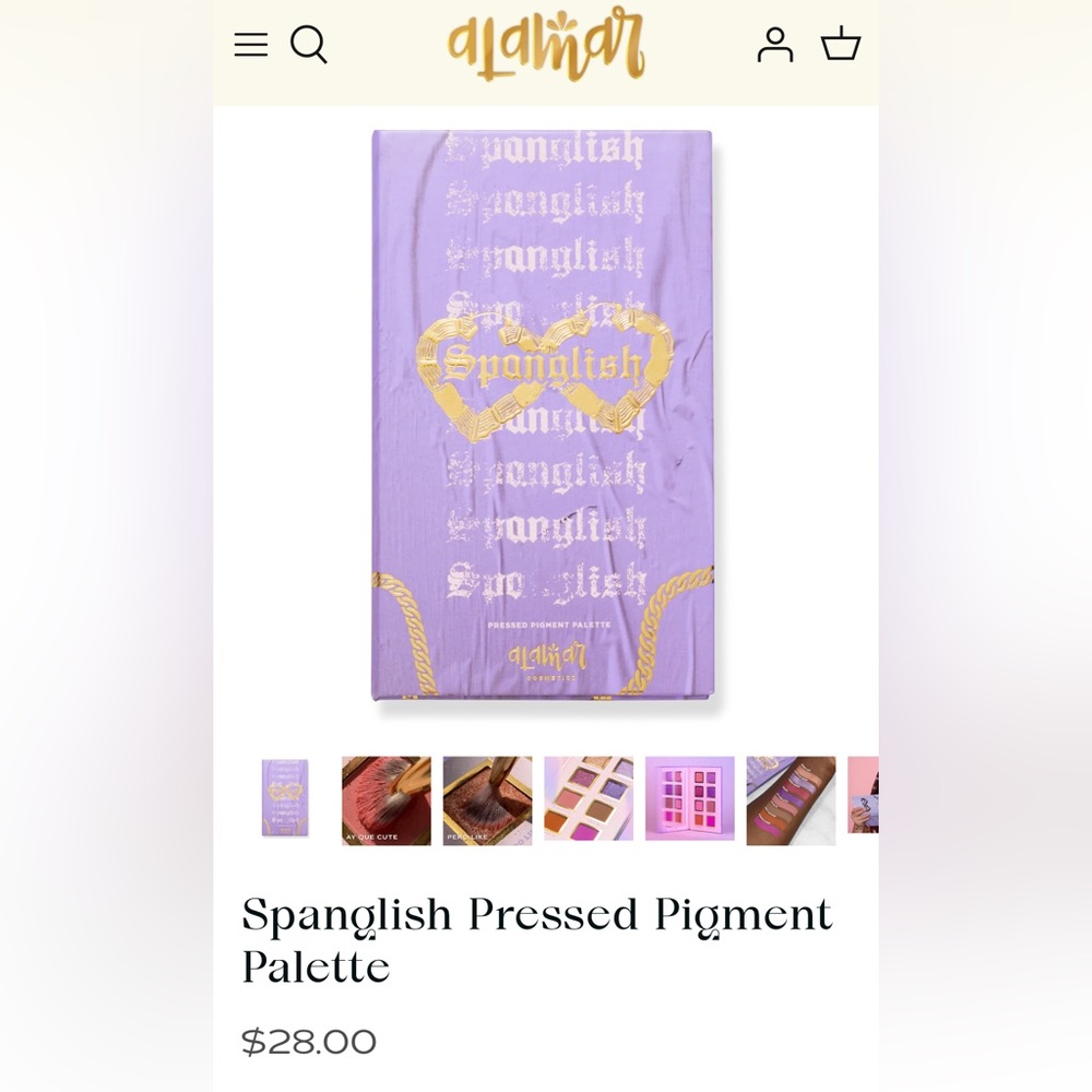 Spanglish eyeshadow palette